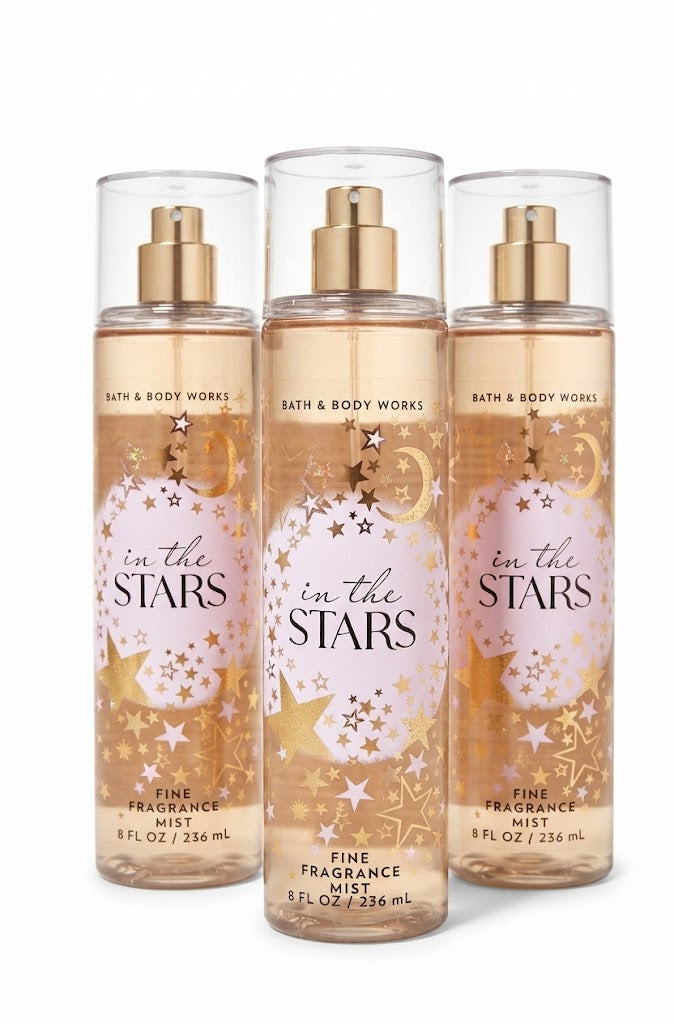 Bath & Body Works IN THE STARS Fine Fragrance Mist 3-pack of 8 oz bottles