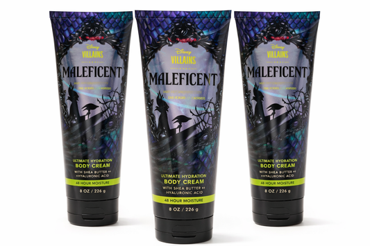 Bath & Body Works MALEFICENT Ultimate Hydration Body Cream 3 Pack 8 oz shea butter hyaluronic acid moisturizer hydrating body care bundle women soft skin | My Wrinkles Gone