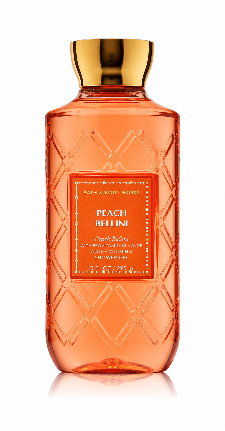 Bath & Body Works PEACH BELLINI body wash 10 oz fruity peach shower gel women