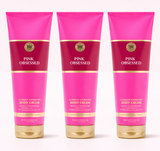 Bath & Body Works PINK OBSESSED Body Cream Ultimate Hydration 8 oz with shea butter and hyaluronic acid moisturizing lotion My Wrinkles Gone