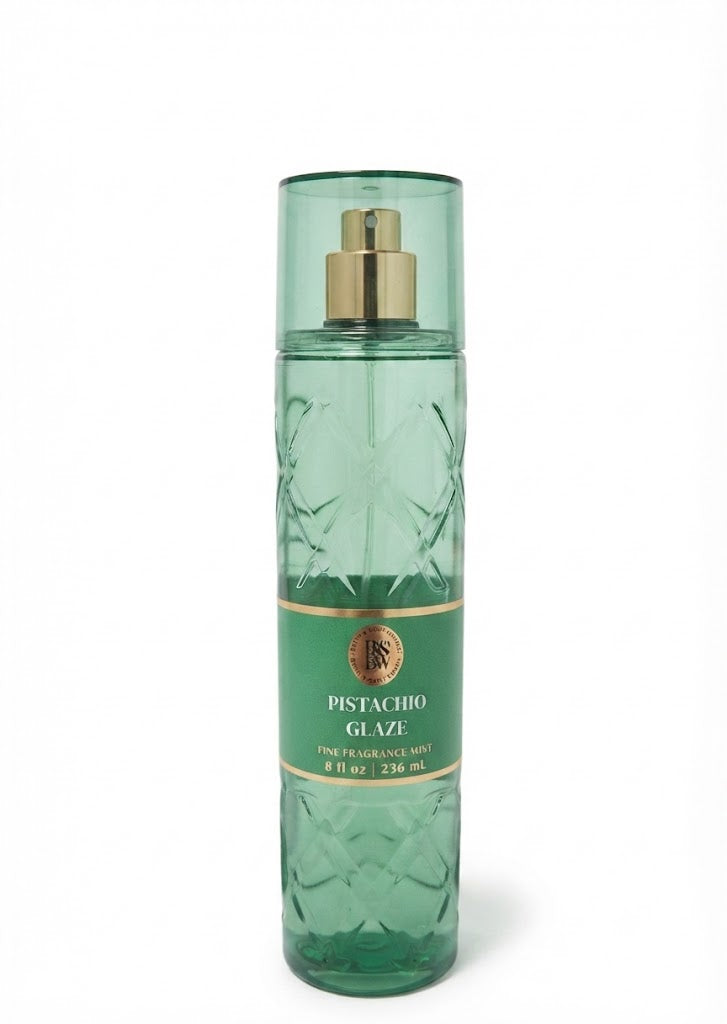 Bath & Body Works PISTACHIO GLAZE Fine Fragrance Mist 8 oz single bottle with sweet pistachio-inspired scent