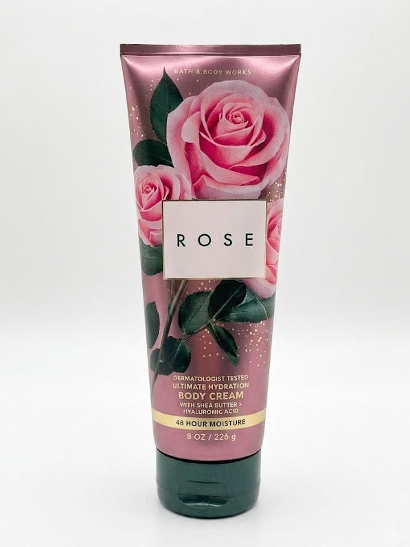 Bath & Body Works ROSE Ultimate Hydration Body Cream 8 oz with shea butter and hyaluronic acid for soft, deeply moisturized skin