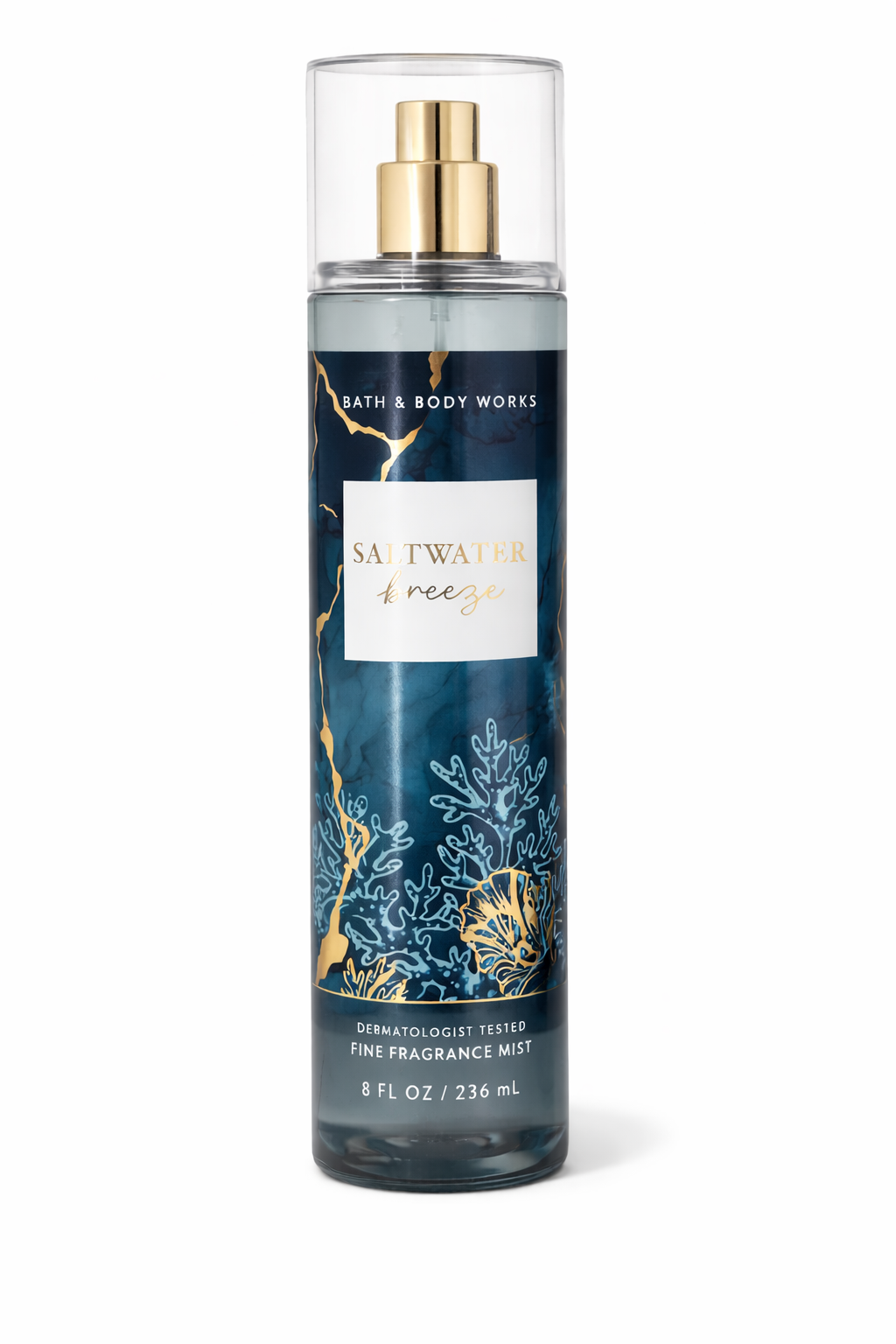 Bath & Body Works SALTWATER BREEZE fine fragrance mist 8 oz 236 ml fresh ocean scent body spray long lasting clean aquatic fragrance My Wrinkles Gone