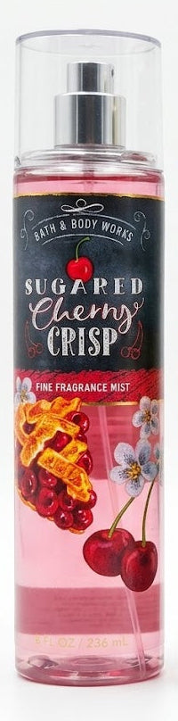 Bath & Body Works SUGARED CHERRY CRISP fragrance mist 8 oz sweet cherry dessert scent rare seasonal