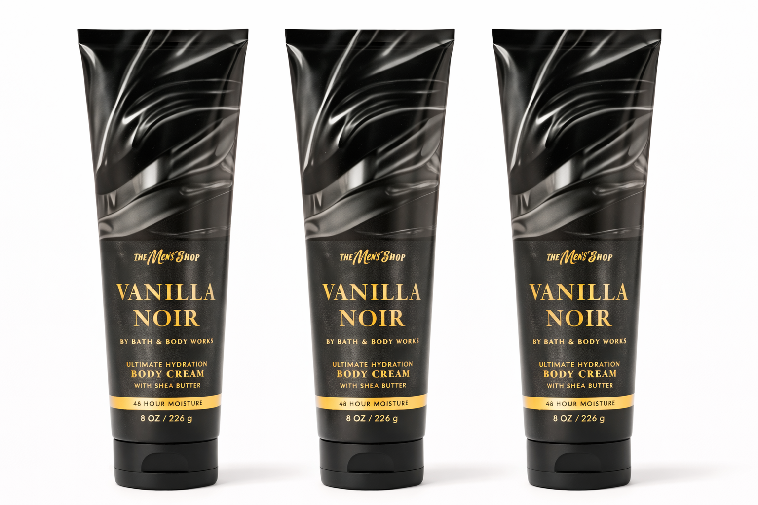 Bath & Body Works VANILLA NOIR Body Cream 3 Pack 8 oz ultimate hydration moisturizer with shea butter and hyaluronic acid hydrating body care bundle men | My Wrinkles Gone
