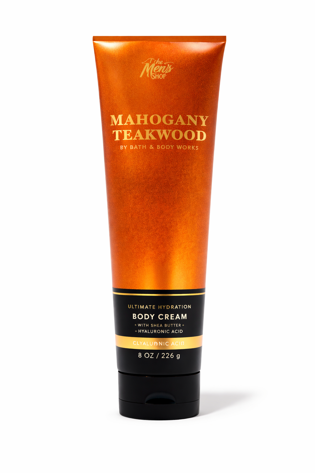 Bath & Body Works MAHOGANY TEAKWOOD Body Cream 8 oz for men ultimate hydration moisturizer shea butter hyaluronic acid long lasting masculine fragrance