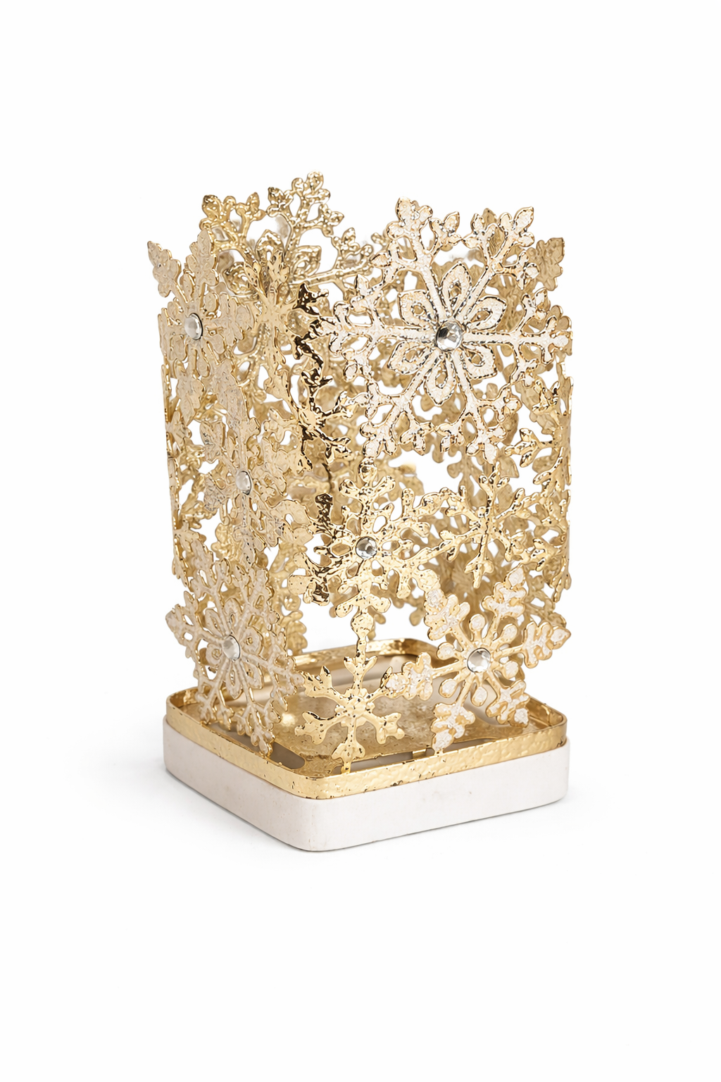 Snowflakes design metal soap holder sleeve for Bath & Body Works liquid soap durable bathroom accessory decorative sink holder MWG