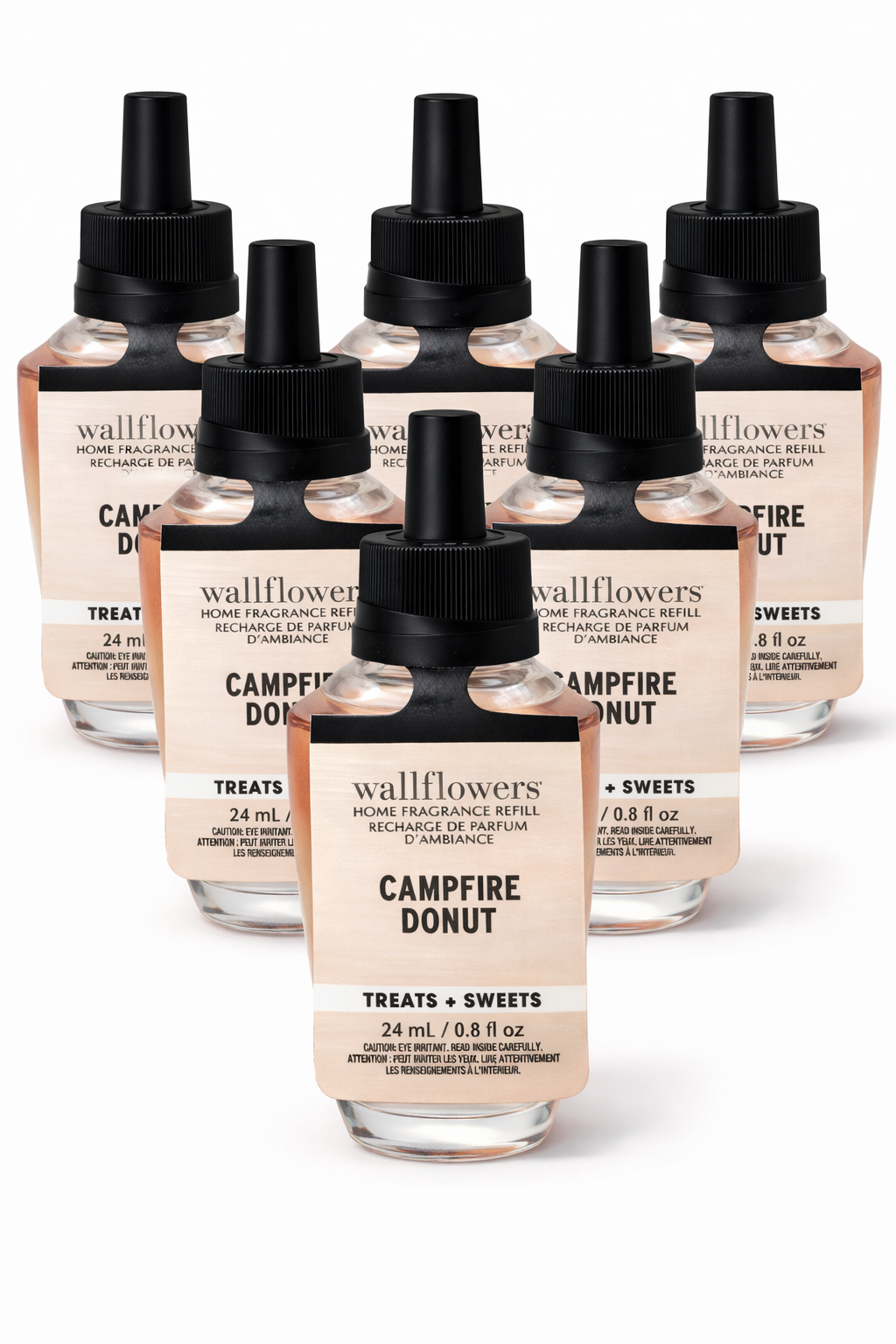 Bath & Body Works Wallflowers Campfire Donut refill 24ml pack of 6 treats and sweets home fragrance MWG