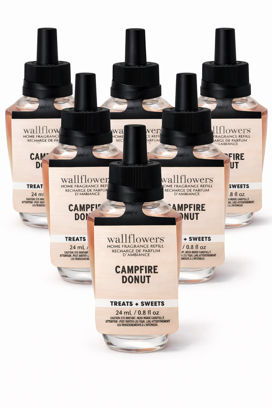 Bath & Body Works Wallflowers Campfire Donut refill 24ml pack of 6 treats and sweets home fragrance MWG