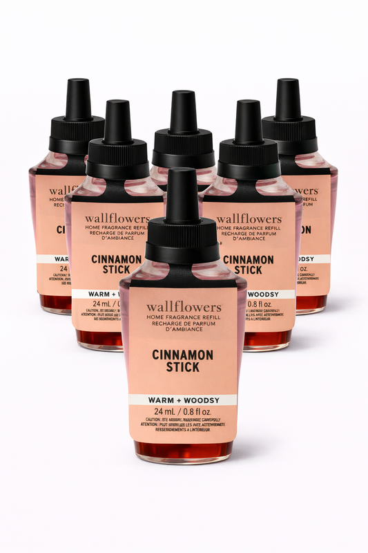 Bath & Body Works Wallflowers Cinnamon Stick refill 24ml pack of 6 warm woody home fragrance MWG