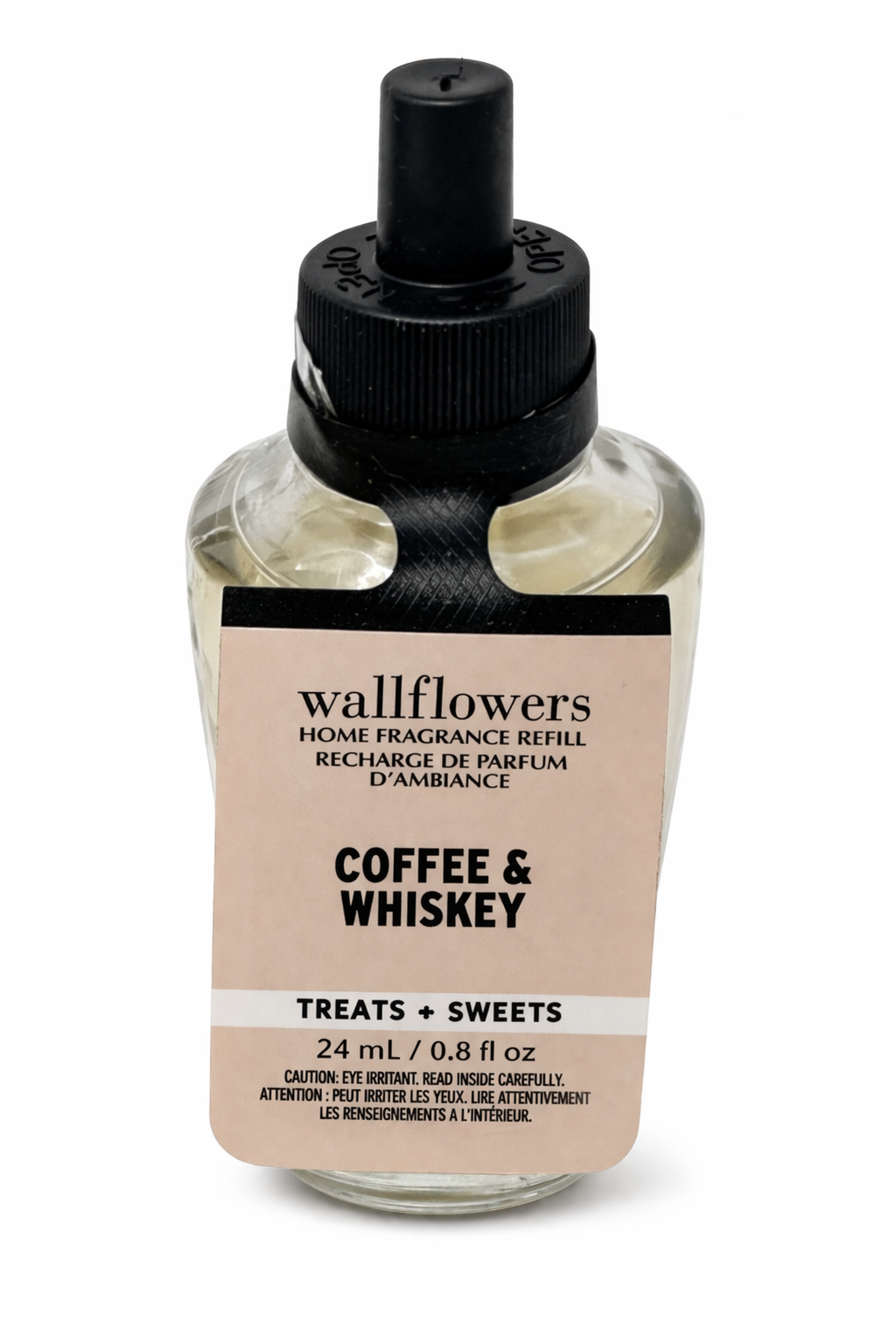 Bath & Body Works Wallflowers Coffee & Whiskey refill 24ml home fragrance plug-in oil treats sweets scent single bottle