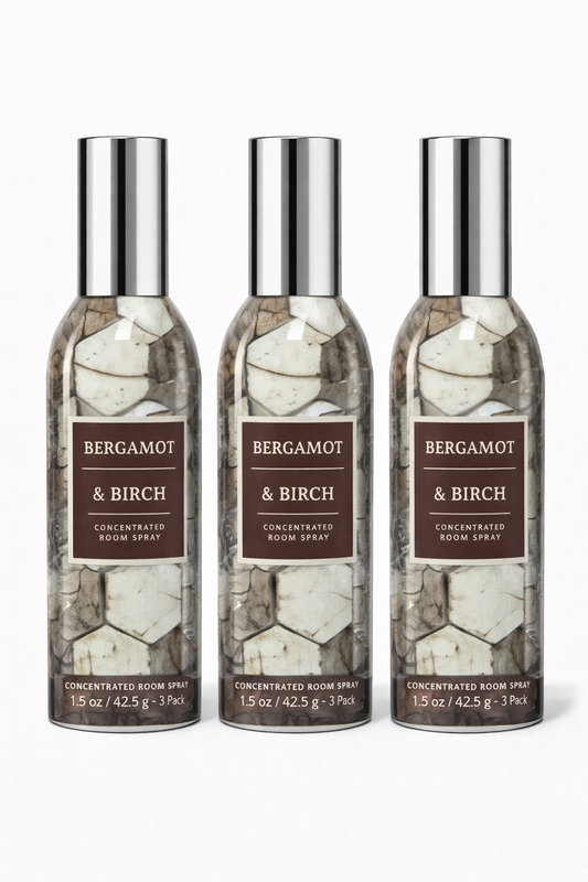 Bergamot & Birch Room Spray 3-Pack | Long-Lasting Home Fragrance