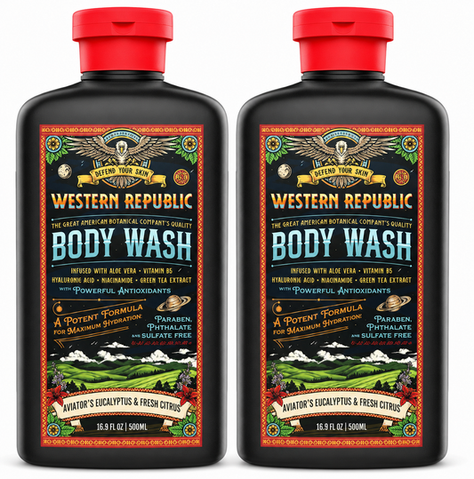 Western Republic Aviator’s Eucalyptus & Citrus Body Wash 2-Pack