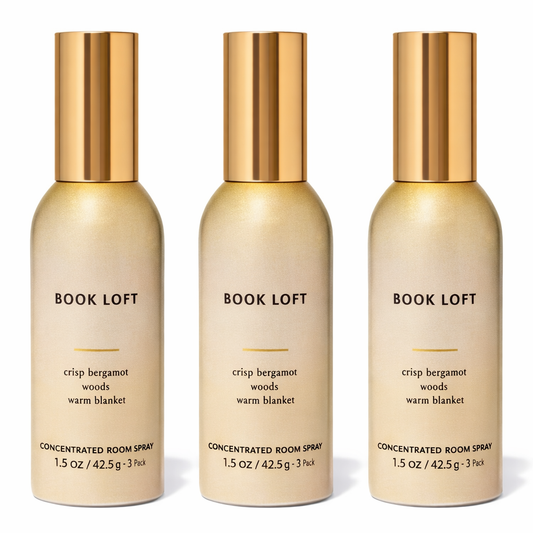 Book Loft Room Spray 3-Pack | Long-Lasting Home Fragrance