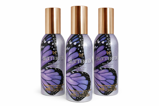 Butterfly Room Spray Bath & Body Works 3 pack 1.5 oz each floral fragrance home spray bundle MWG