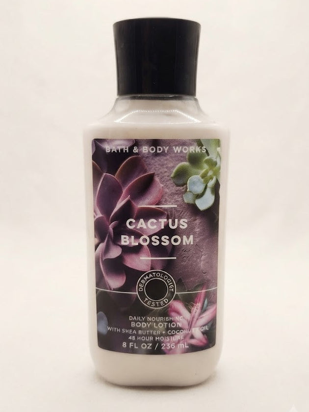 CACTUS BLOSSOM Bath & Body Works Daily Nourishing Body Lotion, 8 oz bottle with shea butter and coconut oil