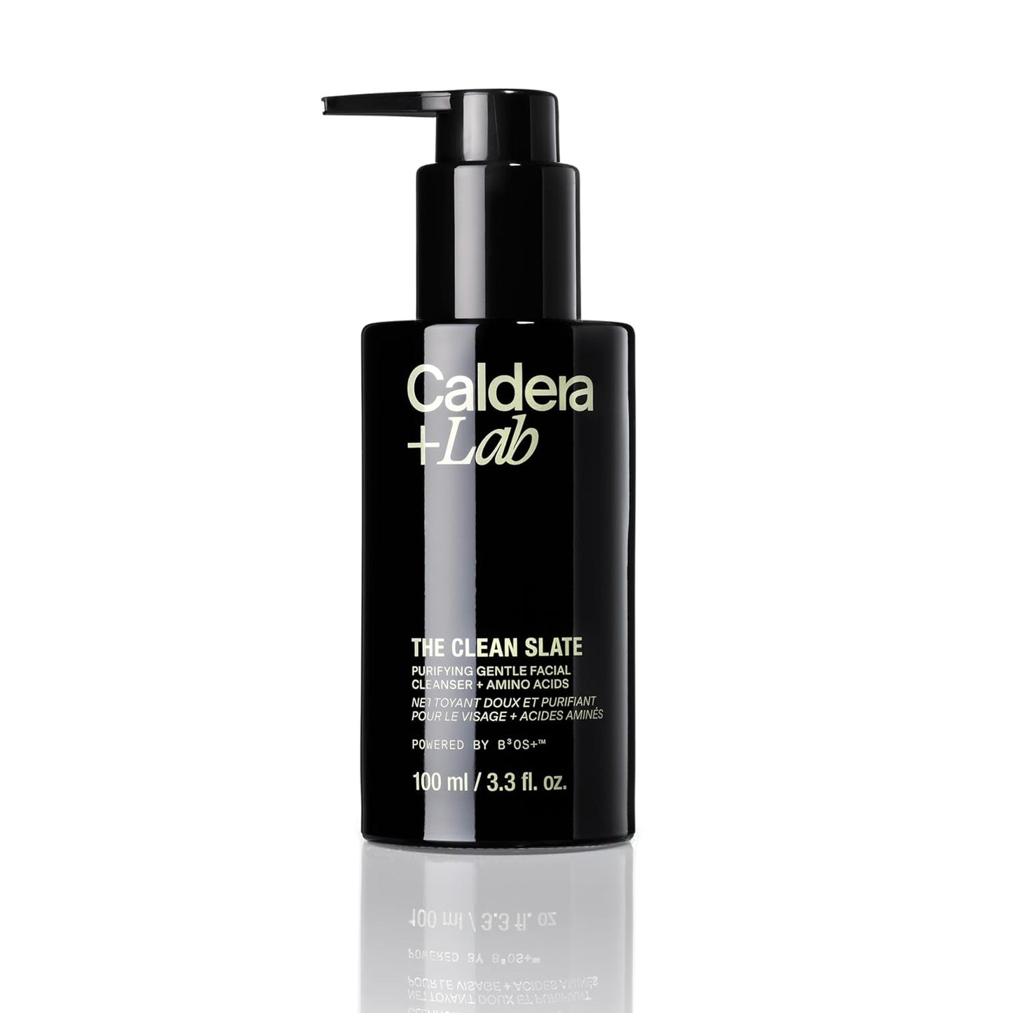 Caldera + Lab The Clean Slate luxury organic foaming facial cleanser for men with antioxidant-rich botanical skincare technology.