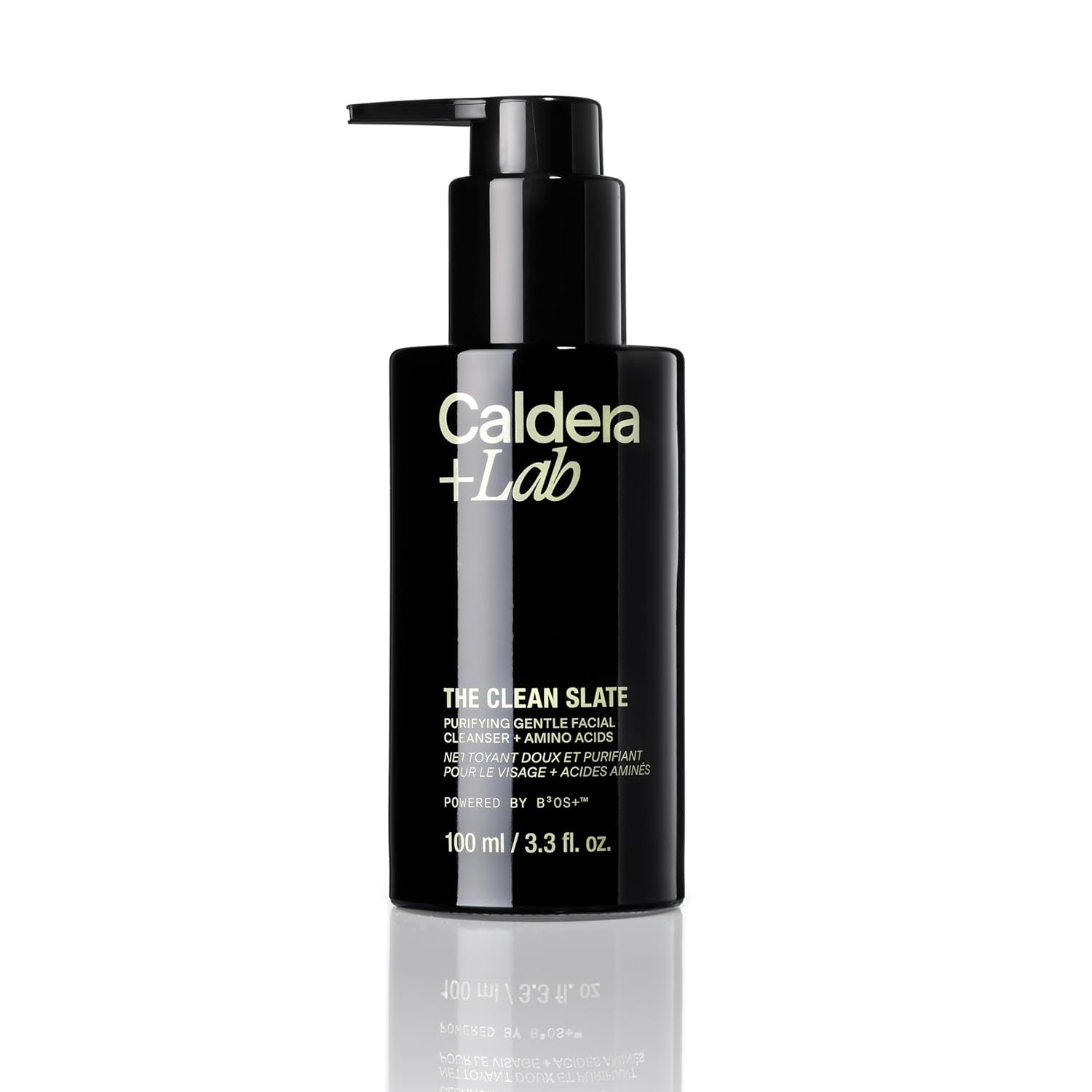 Caldera + Lab The Clean Slate luxury organic foaming facial cleanser for men with antioxidant-rich botanical skincare technology.