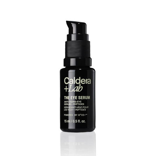 Caldera + Lab The Eye Serum luxury anti-aging eye treatment for men designed to reduce puffiness dark circles and fine lines.