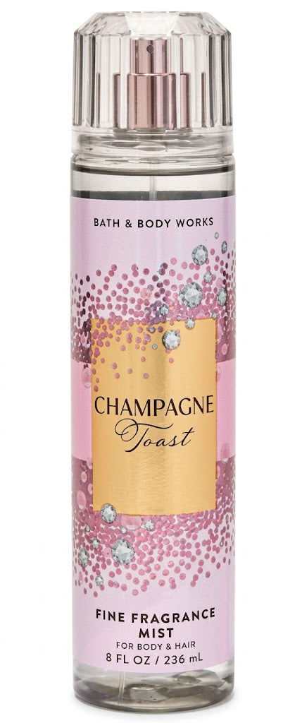 CHAMPAGNE TOAST Bath & Body Works Fine Fragrance Mist single bottle 8 fl oz bubbly fruity body spray fragrance