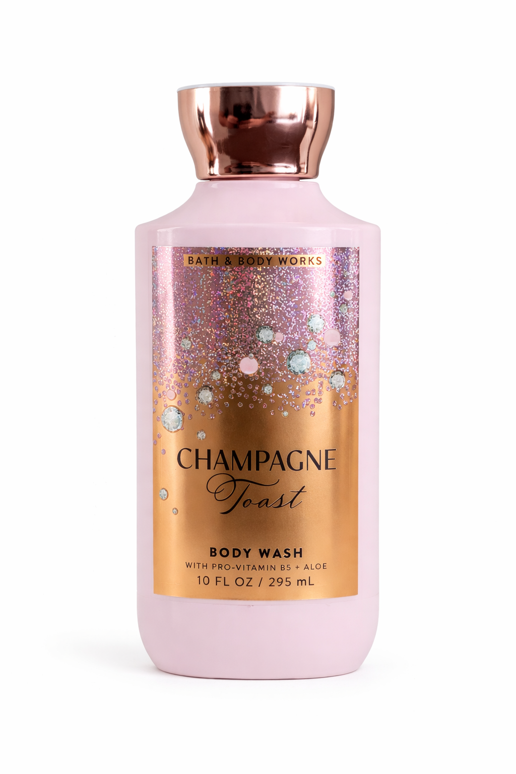 Bath & Body Works CHAMPAGNE TOAST Body Wash 10 oz luxury scent glowing skin fresh clean fragrance aloe vitamin B5 must have shower gel viral body care