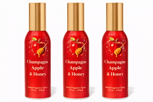 Champagne Apple & Honey Room Spray 3-Pack | Long-Lasting Home Fragrance