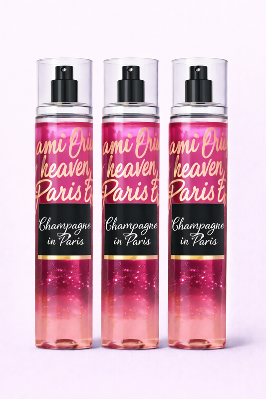 Champagne In Paris (Emily In Paris) Fragrance Mist 8 Fl Oz / 236 Ml / 236 Ml (Pack Of 3)