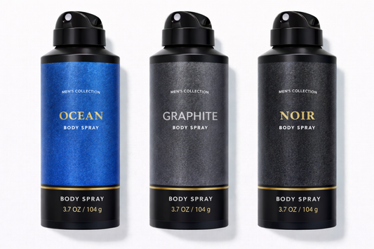 Men’s Signature Trio – Ocean, Graphite & Noir Body Spray (3 Pack) – Men’s Body Spray (3 Pack)