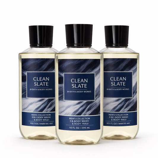 Body Wash Pack of 3 – CLEAN SLATE 10 FL OZ / 295 ML | SHOWER GEL – Gentle Daily Cleanser – 10 fl oz Each
