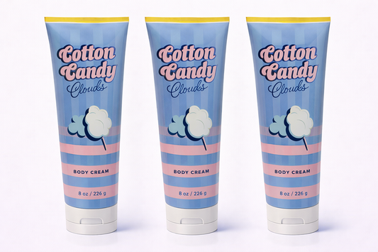 COTTON CANDY CLOUDS Body Cream 8 oz (Pack of 3) | Ultra Moisturizing