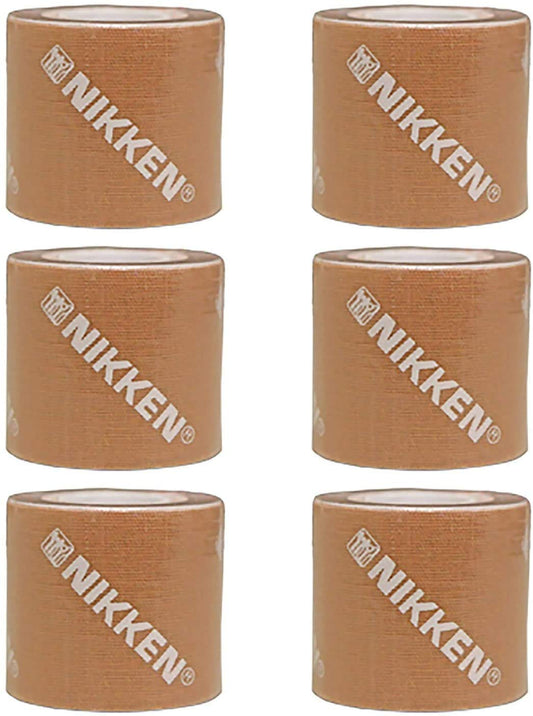 Peach Dynamic Underlayer Kinetic Tape - 19154-6 Rolls - Elastic Muscle Support - Therapeutic Tape for Athletes - Helps Reduce Tissue Pressure and Relief Muscle and Joint Pain - Stick for Days