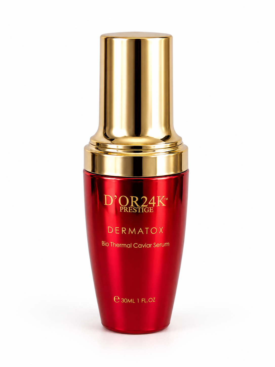 D’OR24K Prestige DERMATOX Bio Thermal Caviar Serum 30ML luxury anti-aging skincare bottle front view