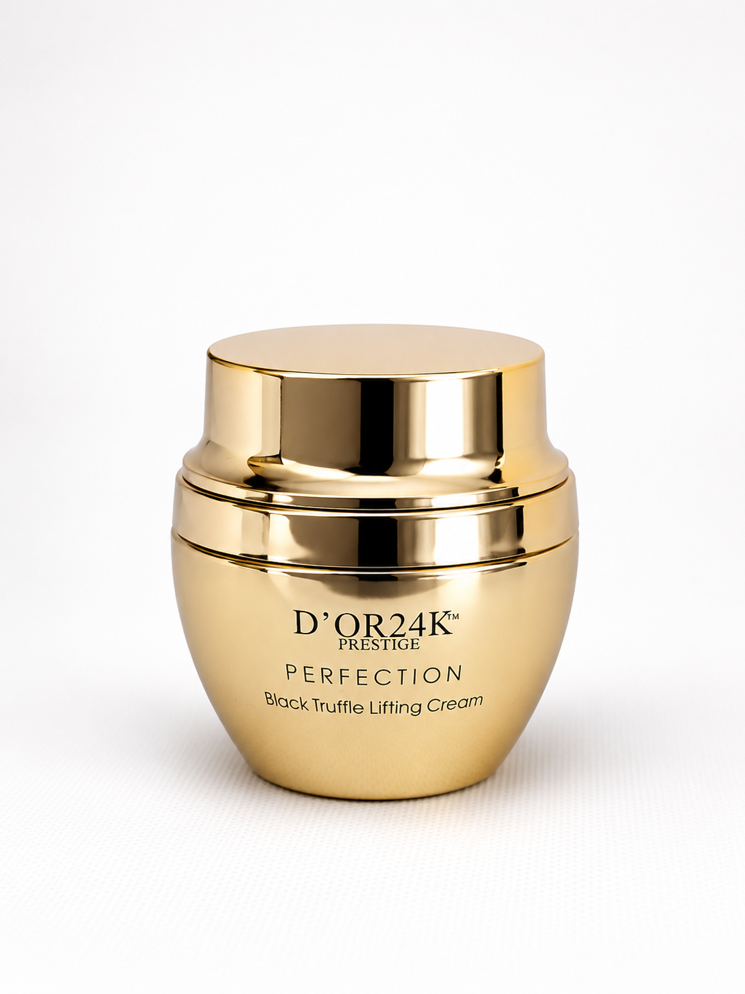 D'OR24K Prestige Perfection Black Truffle Lifting Cream 50ML luxury gold skincare jar on white background