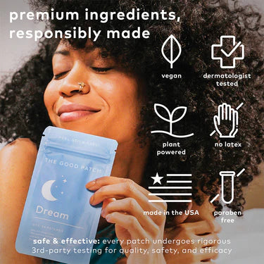 Wellness sleep patch for relaxation and improved night rest routine