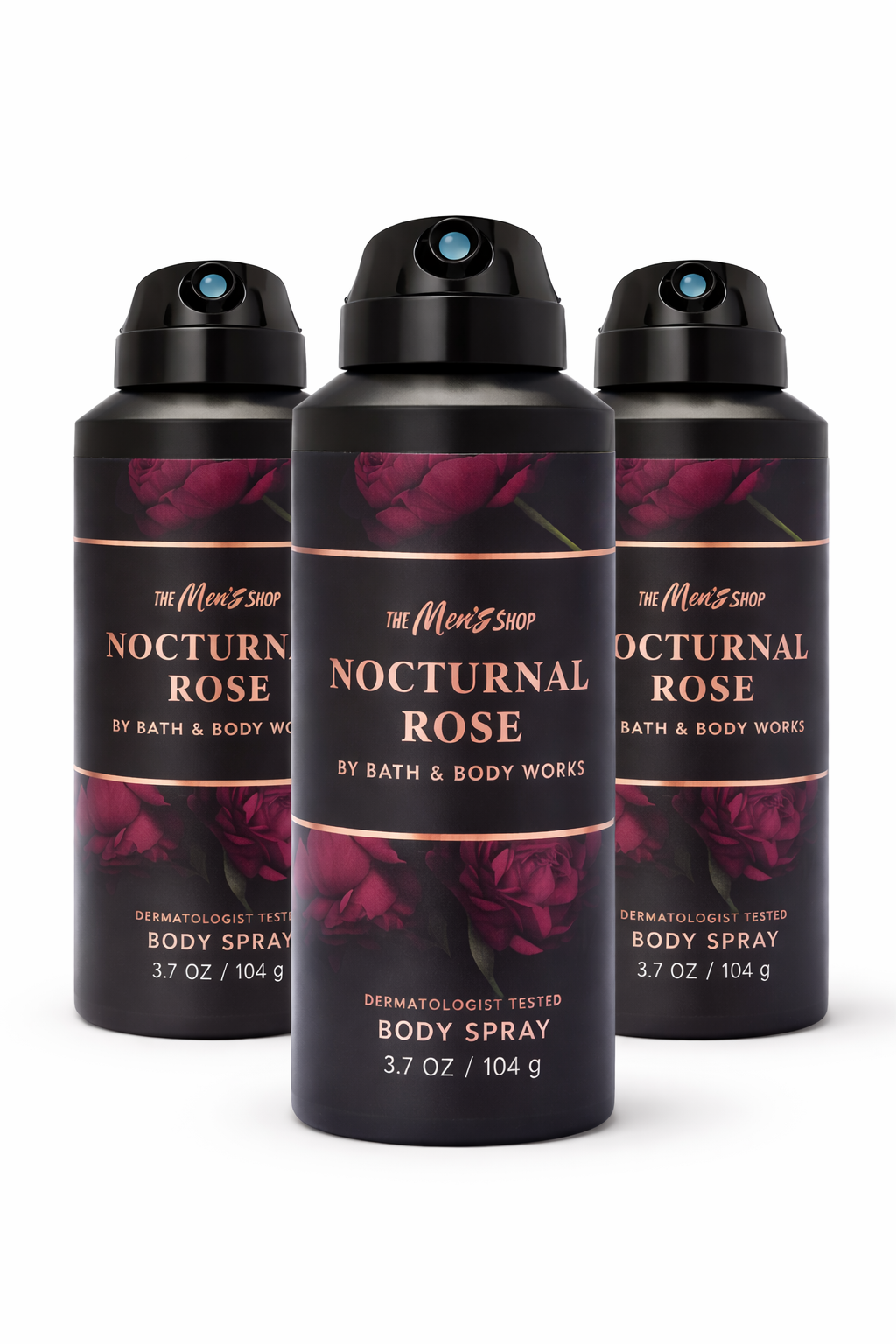 NOCTURNAL ROSE Men's Body Spray 3 Pack | Long-Lasting Fragrance