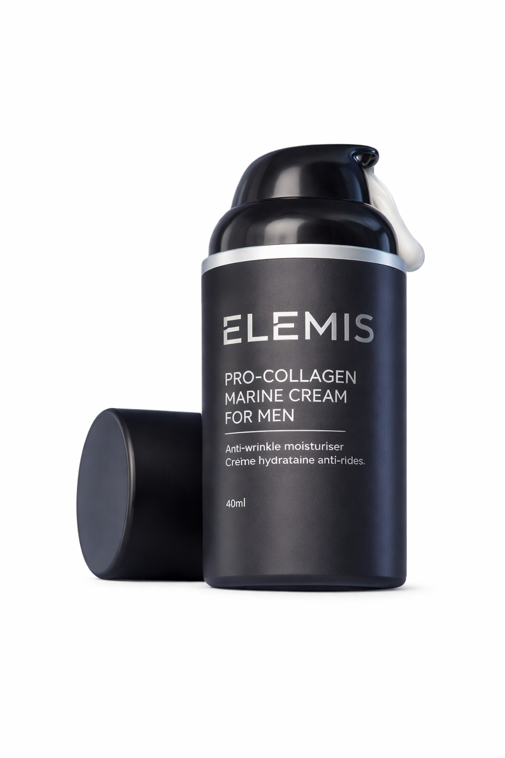 Elemis Pro-Collagen Marine Cream for Men luxury anti-aging face moisturizer product bottle for men's skincare routine.
