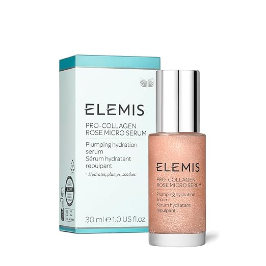 Elemis Pro Collagen Rose Micro Serum luxury anti aging hydrating facial serum with rose extract