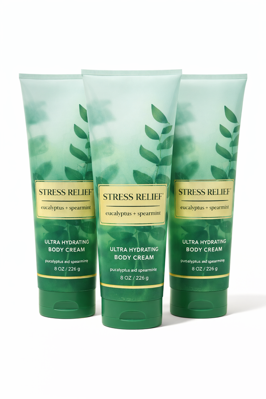 Eucalyptus Spearmint Body Cream 8 Oz / 226 G (Pack Of 3) | Ultra Moisturizing