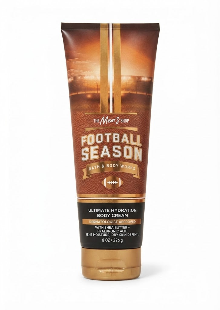 Bath & Body Works Football Season Men’s Ultimate Hydration Body Cream 8 oz