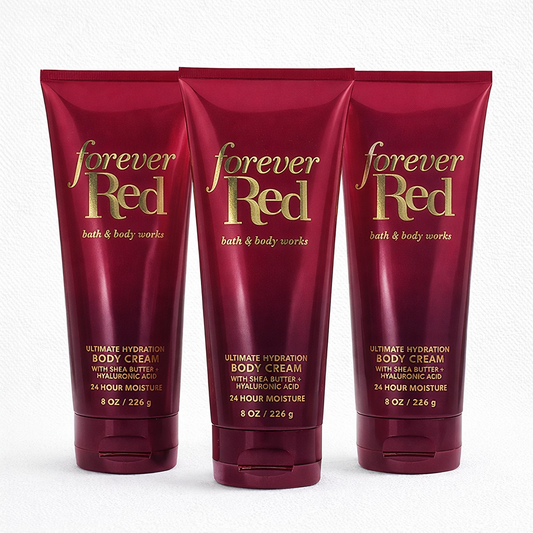 Forever Red Body Cream 8 Oz / 226 G (Pack Of 3) | Ultra Moisturizing