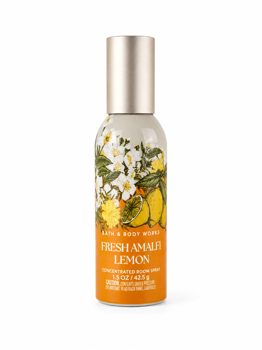 Bath & Body Works FRESH AMALFI LEMON Concentrated Room Spray 1.5 oz featuring bright lemon citrus and fresh floral notes authentic home fragrance spray