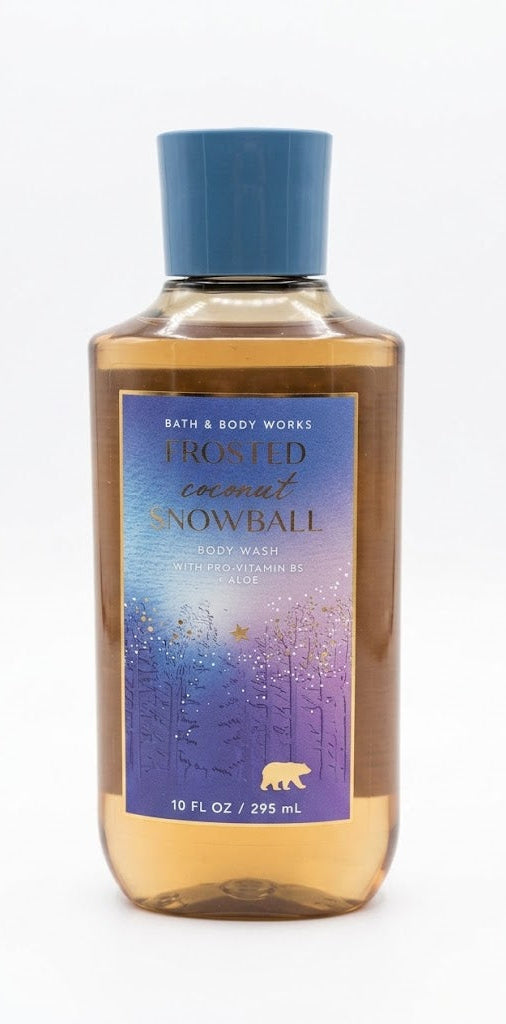 FROSTED COCONUT SNOWBALL Bath & Body Works Body Wash 10 fl oz moisturizing shower gel