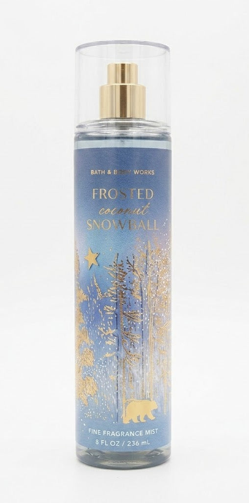 FROSTED COCONUT SNOWBALL Bath & Body Works Fragrance Mist 8 oz winter coconut body spray