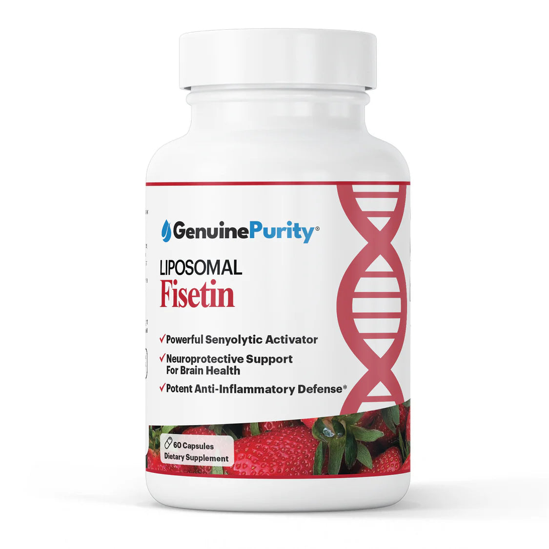 GenuinePurity Liposomal Fisetin supplement for wellness longevity and healthy aging lifestyles