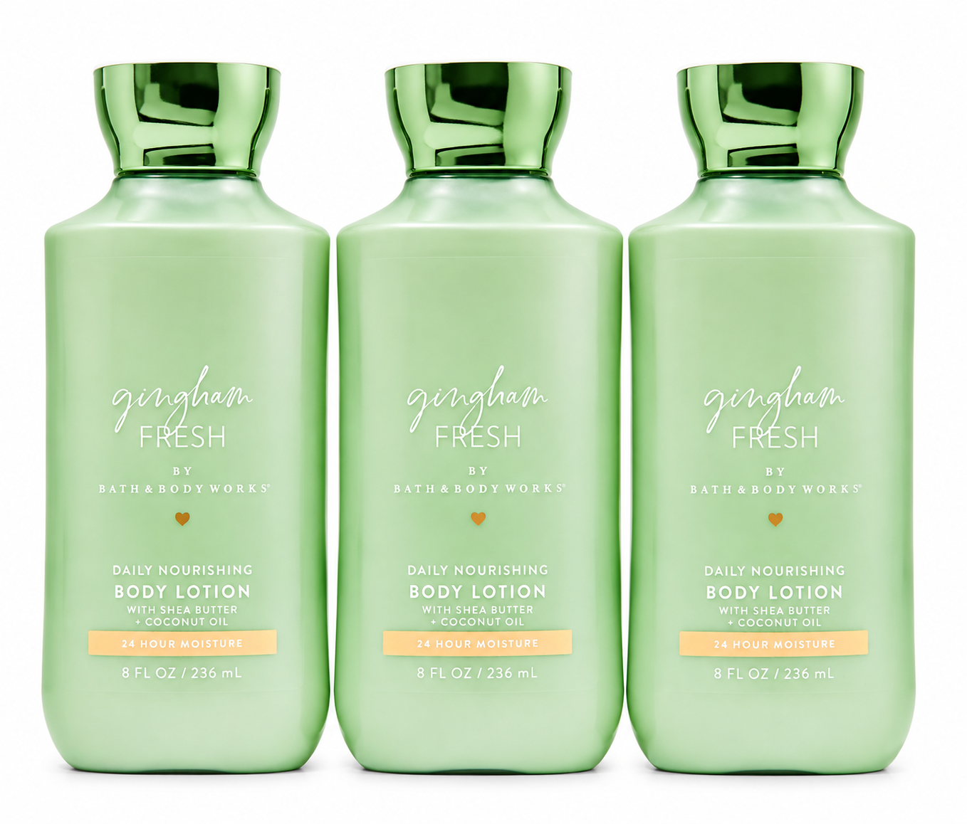 Bath & Body Works GINGHAM FRESH Body Lotion 8 oz 3 Pack