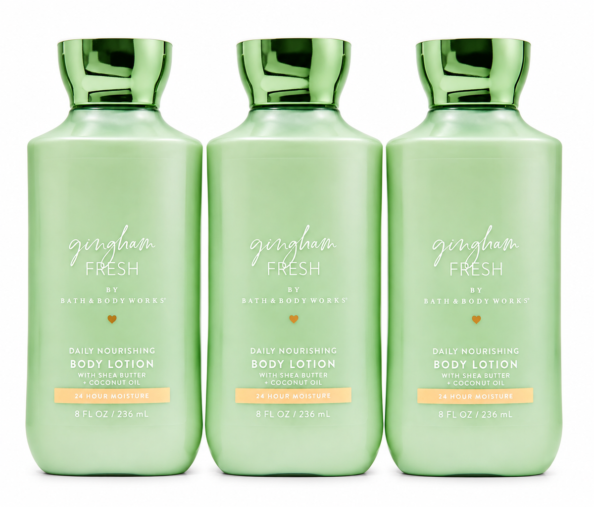 Bath & Body Works GINGHAM FRESH Body Lotion 8 oz 3 Pack