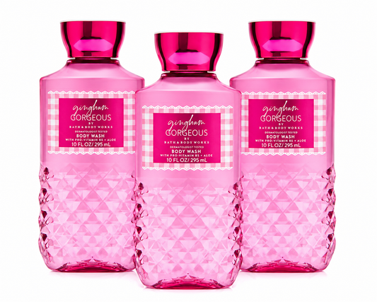 Bath & Body Works GINGHAM GORGEOUS Body Wash 10 oz 3 Pack