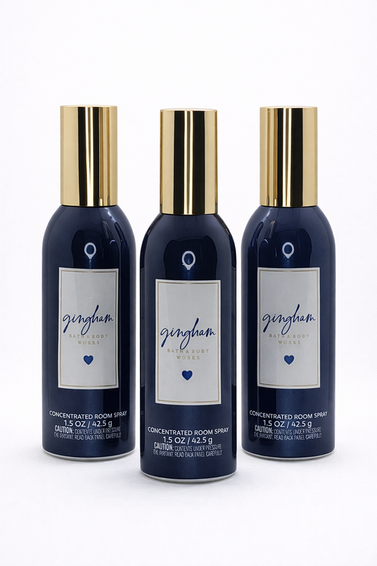 Gingham Room Spray 3 Room Spray 3 Pack | Home Fragrance 1.5 Oz / 42.5 G