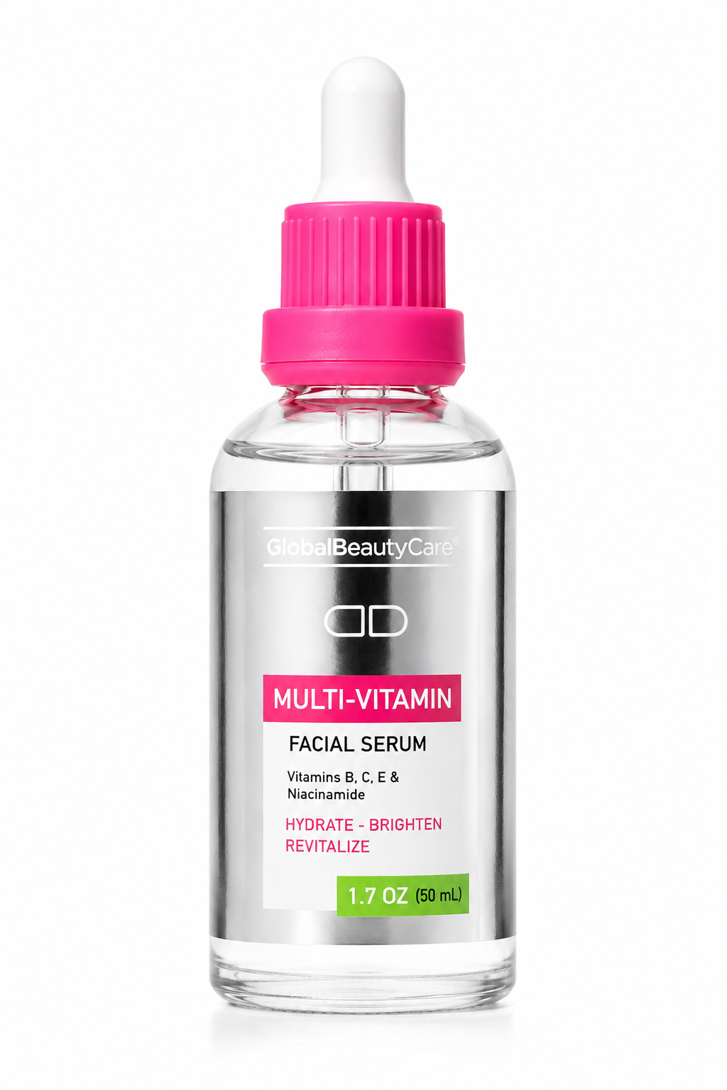 Global Beauty Care Multi-Vitamin Facial Serum with vitamins and niacinamide for hydration and radiance