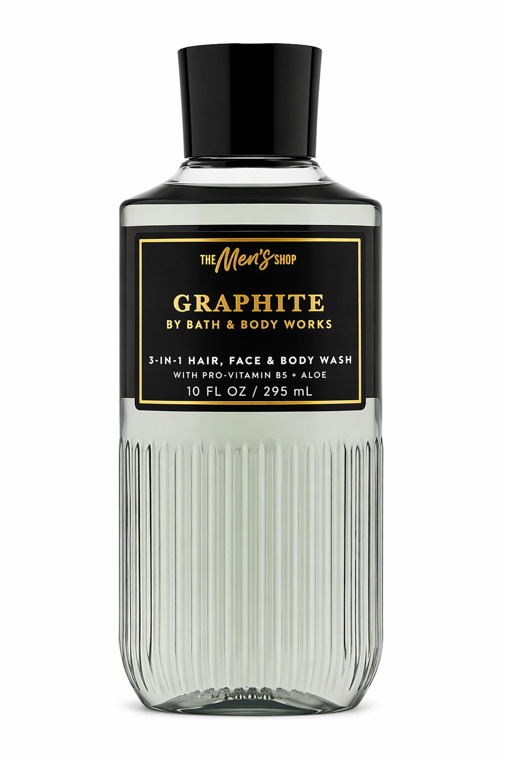 GRAPHITE Bath & Body Works 3-in-1 Hair Face Body Wash 10 oz men shower gel aloe vitamin B5 white background